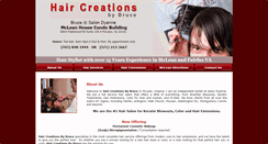 Desktop Screenshot of haircreationsbybruce.com