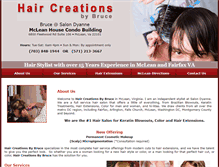 Tablet Screenshot of haircreationsbybruce.com
